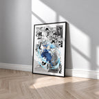 Rimuru Tempest manga poster inspired by That Time I Got Reincarnated as a Slime in a black frame against a light gray wall