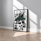 Sieglinde Sullivan manga poster inspired by Black Butler in a black frame against a light gray wall